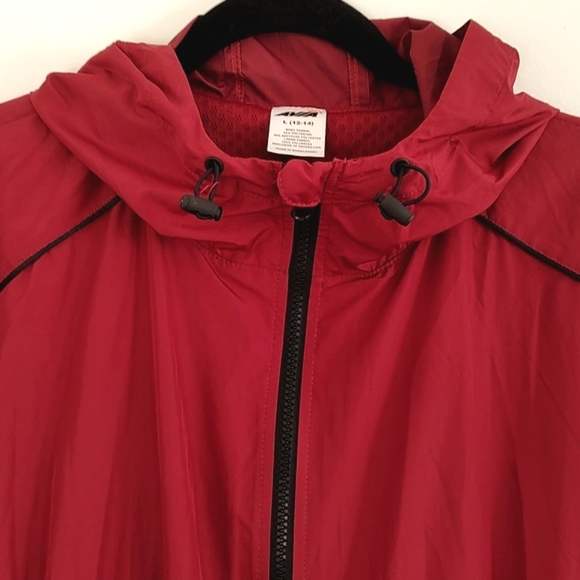 Avia Womens LIghtweight Burgundy Hooded Jacket Size 12-14 L - Picture 2 of 11